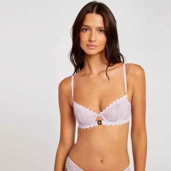 Soutien-gorge corbeille parme Lison violet