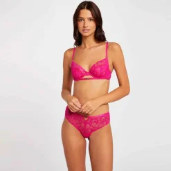 Soutien-gorge corbeille rose Ophélie