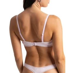 Soutien-gorge corbeille rose en coton