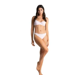 Soutien-gorge corbeille rose en coton