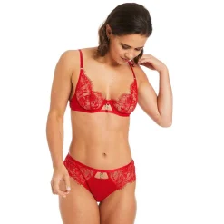 Soutien-gorge corbeille rouge Sangria