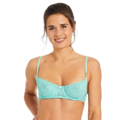 Soutien-gorge corbeille turquoise Roulotte bleu