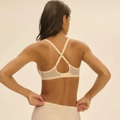 Soutien-gorge Décolleté Plongeant beige