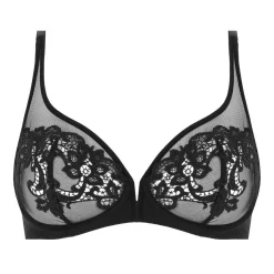 Soutien-gorge décolleté plongeant armatures noir