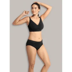 Soutien-gorge de grossesse et allaitement rembourré Carri-Gel - Noir Carriwell