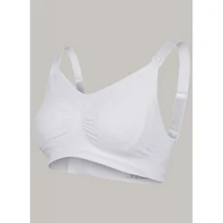 Soutien-gorge de grossesse et allaitement rembourré - Blanc Carriwell
