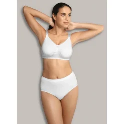 Soutien-gorge de grossesse et allaitement rembourré - Blanc Carriwell