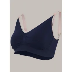 Soutien-gorge de grossesse et allaitement doux - Bleu Carriwell
