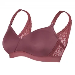 Soutien-gorge de grossesse et d'allaitement sans armatures - Violet Cache Cœur Lingerie