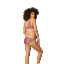 Soutien-gorge de grossesse et d'allaitement sans armatures - Violet Cache Cœur Lingerie