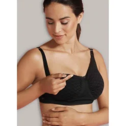 Soutien-gorge de grossesse et allaitement Carri-Gel - Damiers Noir Carriwell