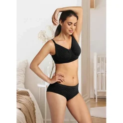 Soutien-gorge de grossesse et allaitement Carri-Gel - Damiers Noir Carriwell