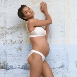 Soutien-gorge de grossesse et d'allaitement sans armatures - rose