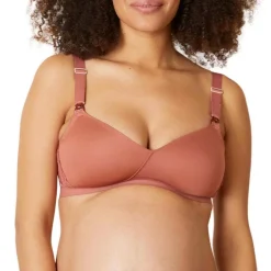 Soutien-gorge de grossesse et d'allaitement sans armatures - Orange Cache Cœur Lingerie