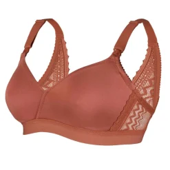Soutien-gorge de grossesse et d'allaitement sans armatures - Orange Cache Cœur Lingerie