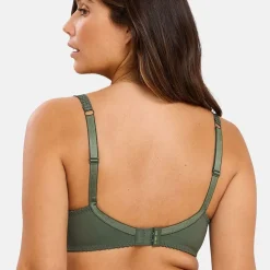 Soutien-gorge emboitant à armatures dentelle - Vert