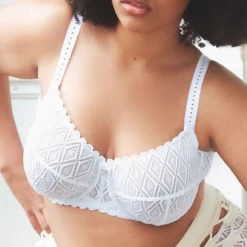 Soutien-gorge emboitant armatures blanc