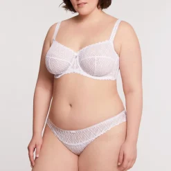 Soutien-gorge emboitant armatures blanc