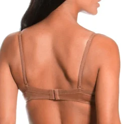 Soutien-gorge emboitant armatures marron