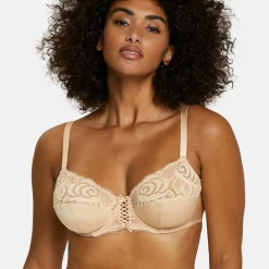 Soutien-gorge emboitant avec armatures - Beige