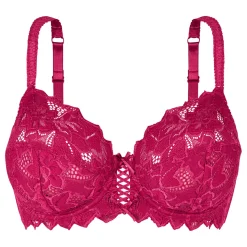 Soutien-gorge emboitant avec armatures en dentelle sorbet Cerise