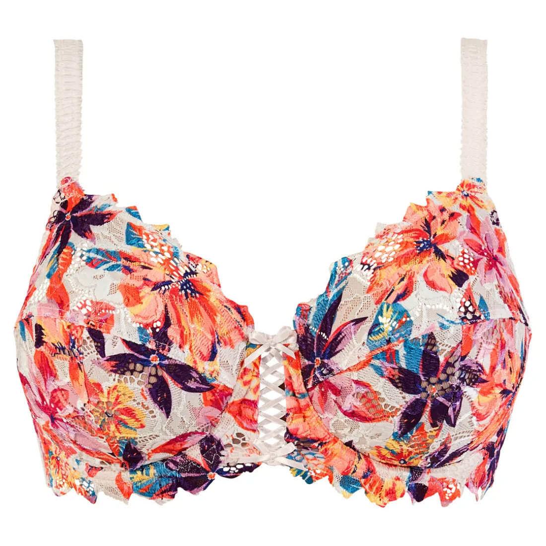 Soutien-gorge emboitant avec armatures Imprimé Fleurs
