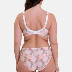Soutien-gorge emboitant avec armatures multicolore blanc
