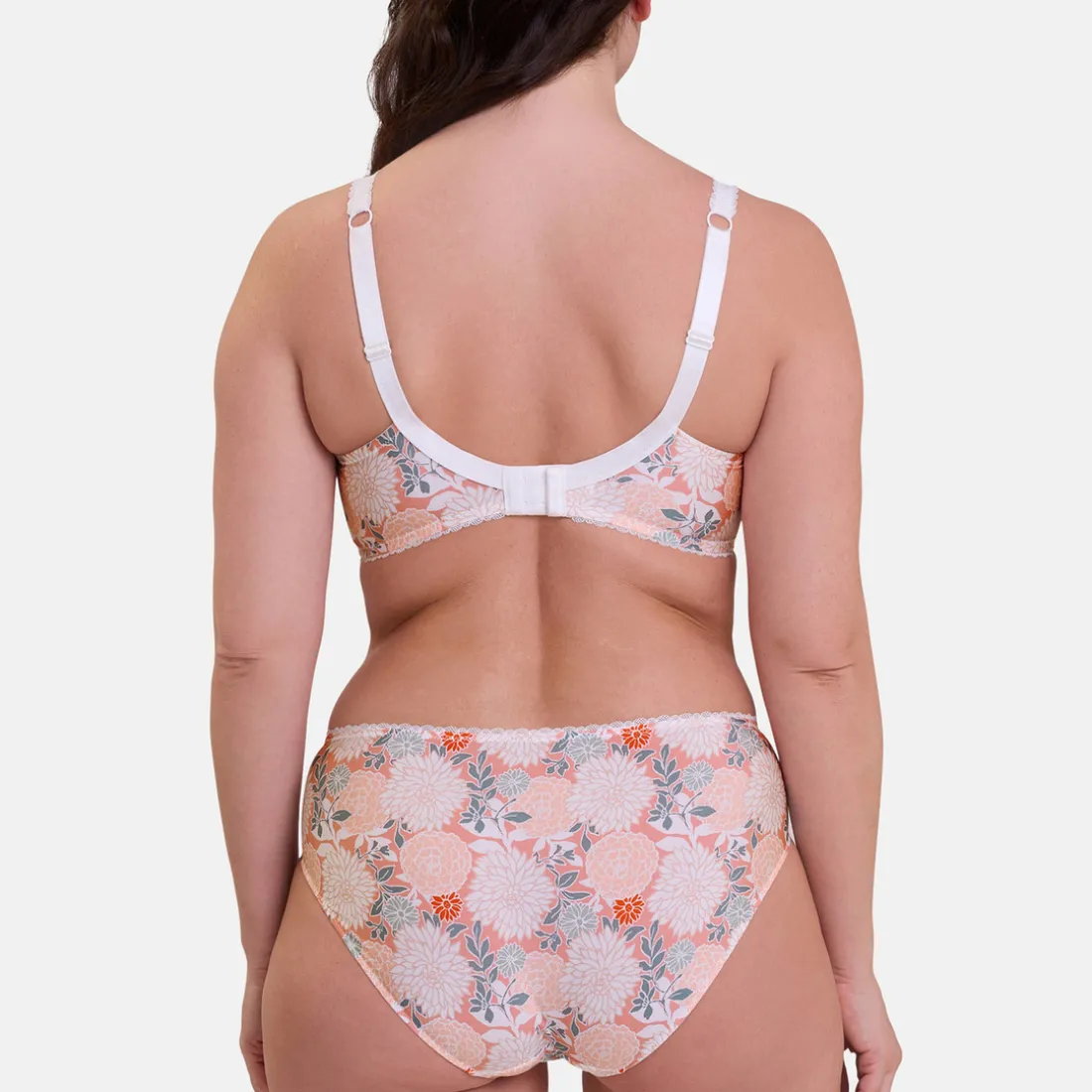 Soutien-gorge emboitant avec armatures multicolore blanc