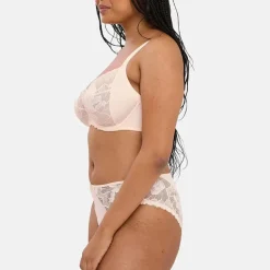 Soutien-gorge emboitant grand maintien à armatures - Rose