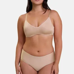 Soutien-gorge emboitant moulé sans armatures beige