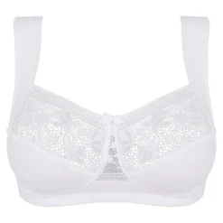 Soutien-gorge emboitant sans armatures en coton biologique blanc