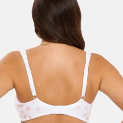 Soutien-gorge emboitant sans armatures en coton biologique blanc