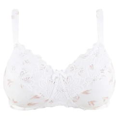 Soutien-gorge emboitant sans armatures en coton biologique blanc
