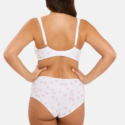 Soutien-gorge emboitant sans armatures en coton biologique blanc