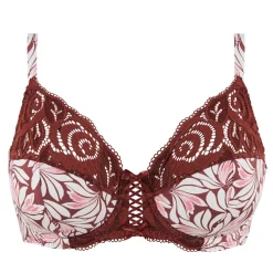 Soutien-gorge emboîtant Amélie Print Imprimé Floral Rouge Cabernet