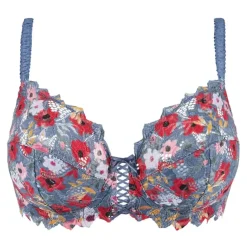 Soutien-gorge emboîtant Arum Mosaïc Imprimé Fleurs Givrées multicolore