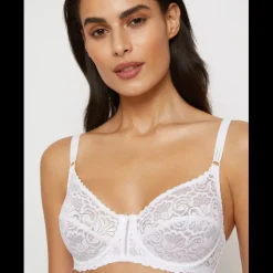 Soutien-Gorge Emboîtant Blanc en dentelle