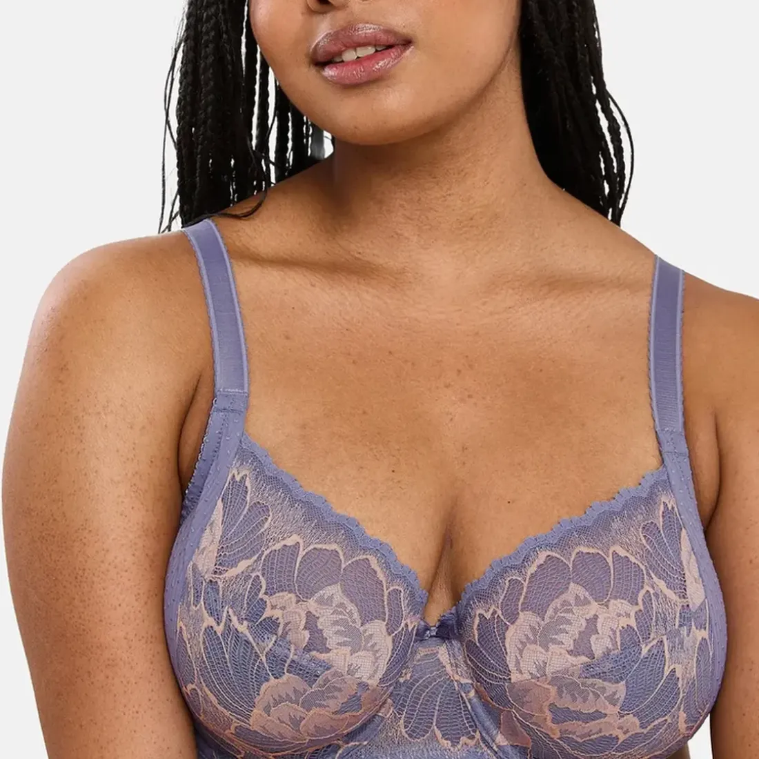 Soutien-gorge emboîtant Capucine Gris & Rose Pâle