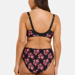 Soutien-gorge emboîtant Oriane Bouquets Noir & Rose