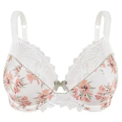 Soutien-gorge emboîtant Oriane Bouquets Blanc et Vert