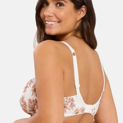 Soutien-gorge emboîtant Oriane Bouquets Blanc et Vert