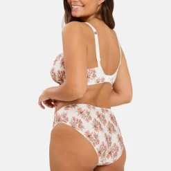 Soutien-gorge emboîtant Oriane Bouquets Blanc et Vert