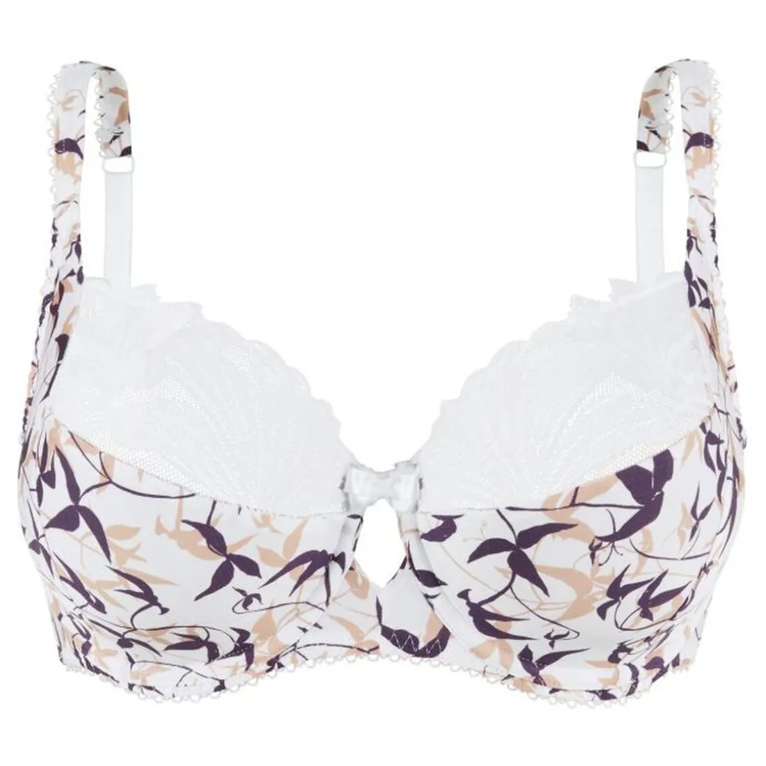Soutien-gorge emboîtant Sophie Oiseaux Graphiques blanc