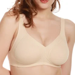 Soutien-gorge en coton sans armatures beige Jolidon
