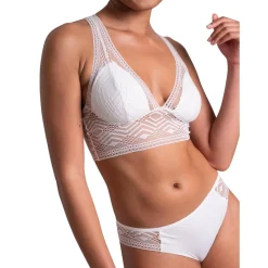 Soutien-gorge foulard sans armatures blanc