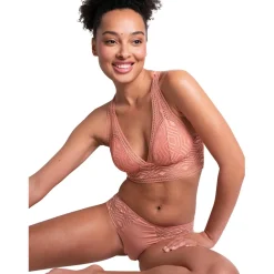 Soutien-gorge foulard sans armatures rose