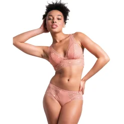 Soutien-gorge foulard sans armatures rose
