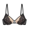 Soutien-gorge légèrement rembourré Noir et beige