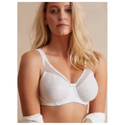 Soutien-Gorge Minimiseur Dentelle Blanc