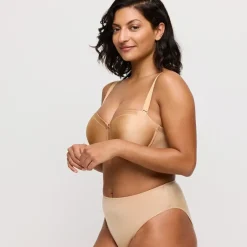 Soutien-gorge moulé à bretelles amovibles PrimaDonna SATIN cognac-Prima Donna